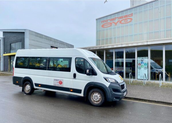 An Atwest Minibus at Minehead Eye