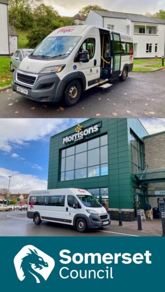 Slinky Buses are funded by Somerset Council
