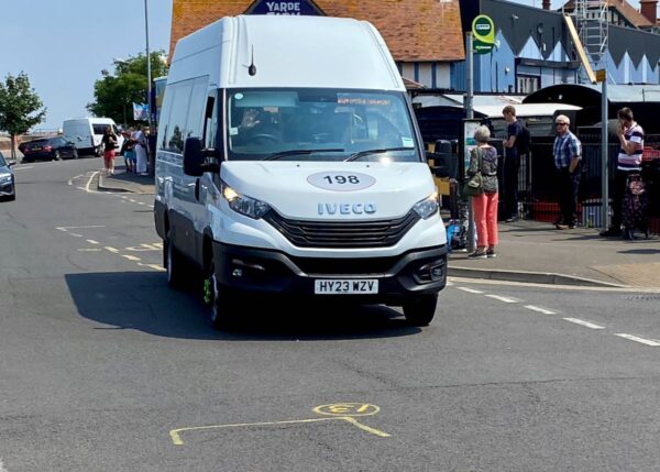 The Number 198 on Minehead Seafront